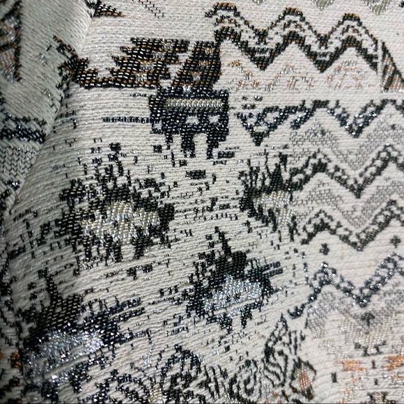 Tahari ASL Open Front Metallic Print Formal Career Jacket size 6P - Picture 4 of 12